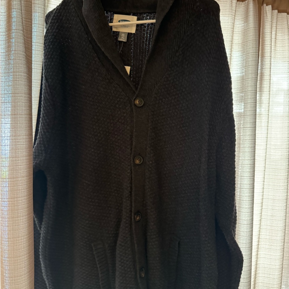 Old Navy Black Cardigan Sweater V-Neck Knit